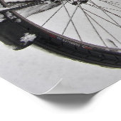 Snowy Amsterdam in Nederland in de winter Poster (Hoek)