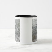 Snowy and hazy central Russia toont de Ob Ri Mok (Midden)