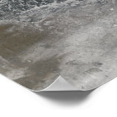 Snowy and hazy central Russia toont de Ob Ri Poster (Hoek)