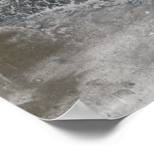 Snowy and hazy central Russia toont de Ob Ri Poster (Hoek)