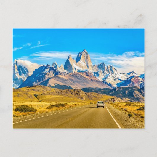 Snowy Andes Mountains, El Chalten, Argentinië Briefkaart (Voorkant)