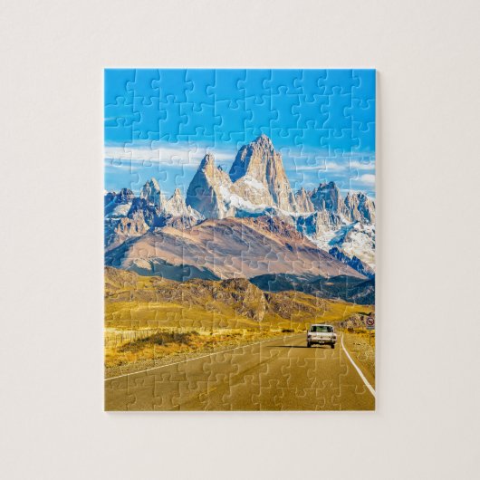 Snowy Andes Mountains, El Chalten, Argentinië Legpuzzel (Verticaal)