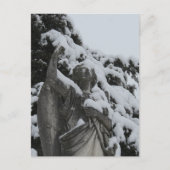 Snowy Angel in Washington, Iowa  Briefkaart (Voorkant)