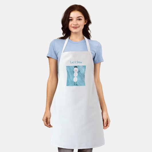 Snowy Apron Schort (Gedragen)