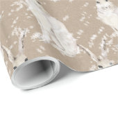 Snowy Arctic Hare Rabbit Kraft Paper Wrapping Cadeaupapier (Rol Hoek)