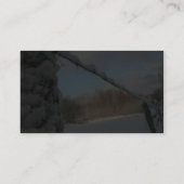 Snowy Barbwire Fence Visitekaartje (Achterkant)