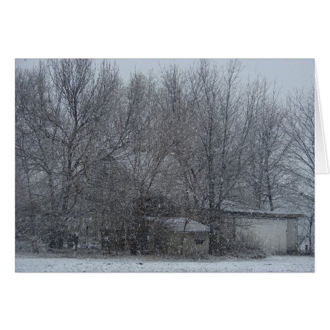 Snowy Barn (Voorkant Horizontaal)