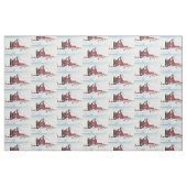 Snowy Barn Fabric Stof (Fat Quarter)