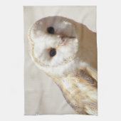 Snowy Barn Owl Towel Theedoek (Verticaal)