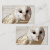 Snowy Barn Owl Visitekaartjes (Voorkant / Achterkant)
