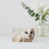 Snowy Barn Owl Visitekaartjes (Staand voorkant)