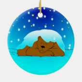 Snowy Beer Ornament (Achterkant)