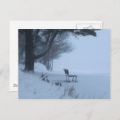 Snowy Bench Briefkaart (Voorkant / Achterkant)
