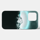 Snowy berg mysterieus blauw neonlicht Case-Mate iPhone case (Achterkant (horizontaal))