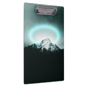 Snowy berg mysterieus blauw neonlicht klembord (Rechts)