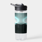 Snowy berg mysterieus blauw neonlicht waterfles (Rechts)