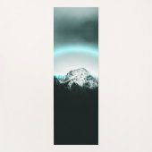 Snowy berg mysterieus blauw neonlicht yogamat (Voorkant)