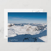 Snowy bergt het briefkaart van het landschap. Zwit (Voorkant / Achterkant)