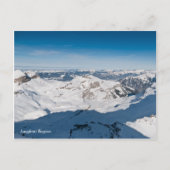 Snowy bergt het briefkaart van het landschap. Zwit (Voorkant)