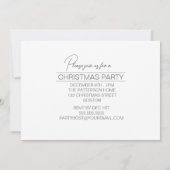 Snowy Birch Trees Kerstfeest Blauwgroen ID1003 Kaart (Achterkant)