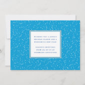 Snowy Bird Business Feestdagenkaart (Achterkant)