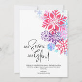 Snowy Bliss Christmas Holiday Kaart (Voorkant)