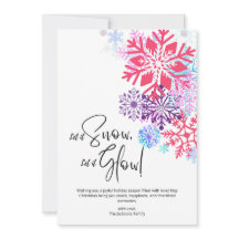 Snowy Bliss Christmas Holiday Kaart