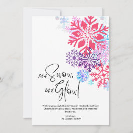 Snowy Bliss Christmas Holiday Kaart