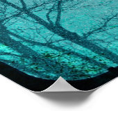 Snowy Blue Crow Poster (Hoek)