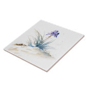 Snowy Blue Mountain Crocus Reborn Flower Ceramic T Tegeltje (Zijkant)