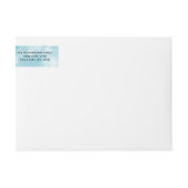 Snowy Blue Pink Penguin Vrolijk kerstadres (Voorkant)