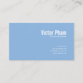 Snowy Blue Rose Floral and Mountain Light Visitekaartje (Achterkant)