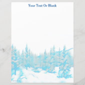 Snowy Blue Trees (Voorkant)