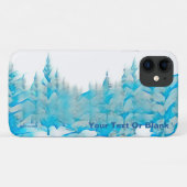 Snowy Blue Trees Case-Mate iPhone Case (Achterkant (horizontaal))