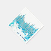 Snowy Blue Trees Servet (Hoek)