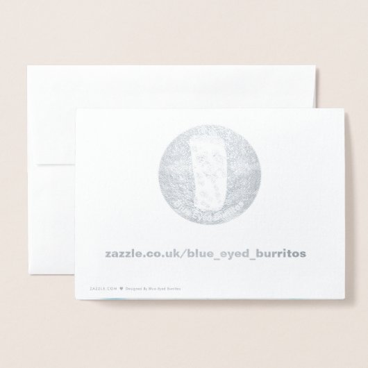 Snowy Blue Trees - Vrolijk kerstfeest Folie Kaarten (Met envelop)