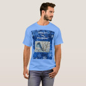 Snowy Bluebird Notecard T-shirt (Voorkant volledig)