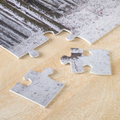 Snowy Bossen Jigzaag Puzzle Legpuzzel (Zijkant)