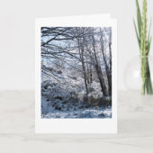 Snowy bossen Kerstmis Kaart (Voorkant)