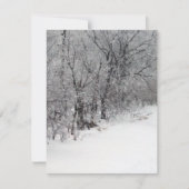 Snowy Bossen Uitnodiging (Voorkant)
