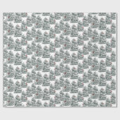 Snowy Branches Cadeaupapier (Vlak)