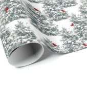 Snowy Branches Cadeaupapier (Rol Hoek)