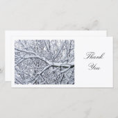 Snowy Branches - Hartelijk dank Bedankkaart (Voorkant / Achterkant)