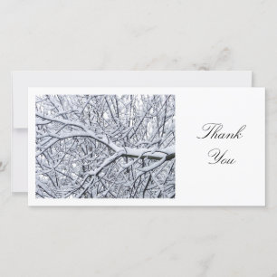 Snowy Branches - Hartelijk dank Bedankkaart