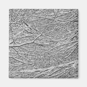 Snowy Branches Magneet