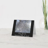 Snowy Branches Notecard Kaart (Achterkant)
