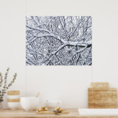 Snowy Branches Poster (Keuken)