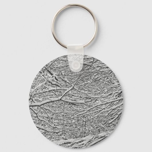 Snowy Branches Sleutelhanger (Voorkant)