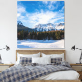Snowy Brenta Dolomites - Alpen Canvas Afdruk (Insitu (Slaapkamer))