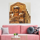 Snowy Bridge-beeld Canvas Afdruk (Insitu (Woonkamer))